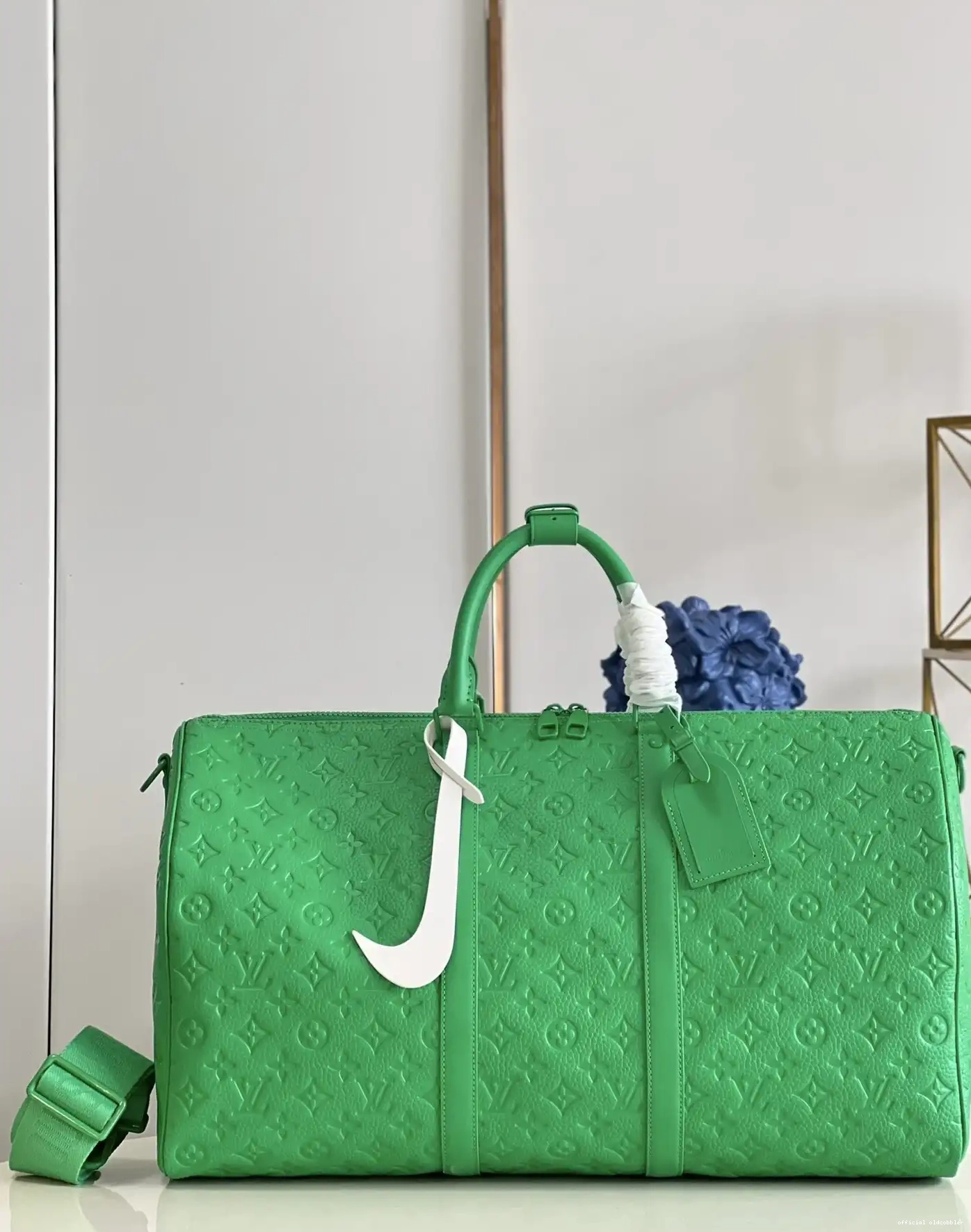 Official oldcobbler KEEPALL 50 BANDOULIÈRE LOUIS VUITTON 0529